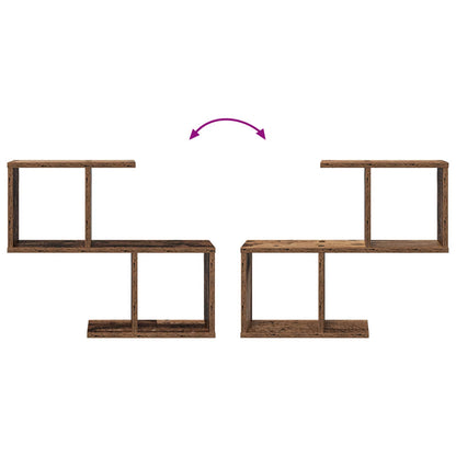 Wall Shelf Old Wood 60 x 12 x 50.5 cm Engineered Wood