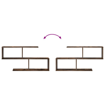 Wall Shelf Smoked Oak 100 x 12 x 50.5 cm Engineered Wood