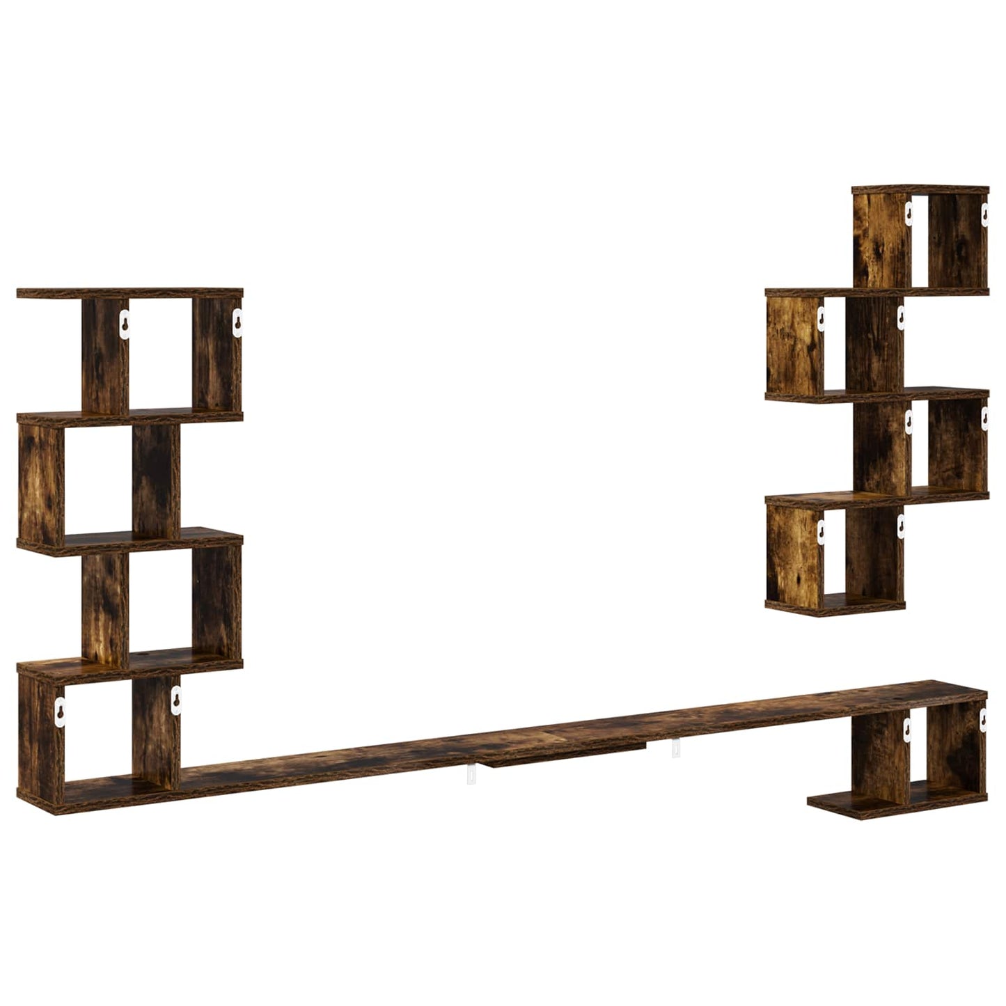 Wall-Mounted TV Shelf Smoked Oak 200 x 15 x 94 cm