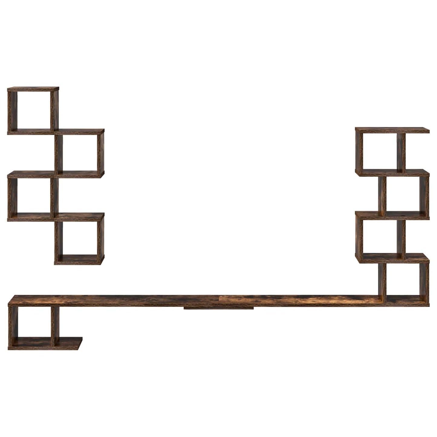 Wall-Mounted TV Shelf Smoked Oak 200 x 15 x 94 cm