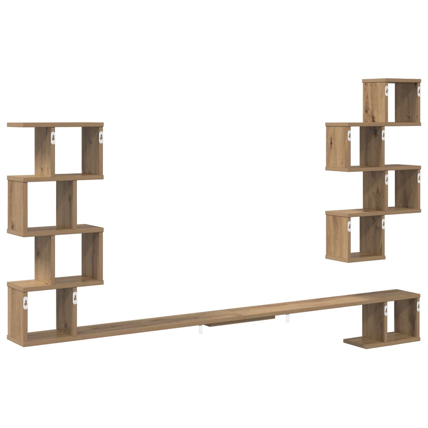 Wall-Mounted TV Shelf Artisan Oak 200 x 15 x 94 cm