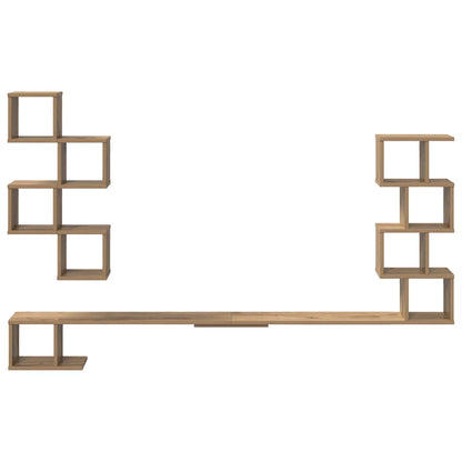 Wall-Mounted TV Shelf Artisan Oak 200 x 15 x 94 cm