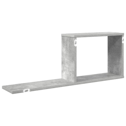 Floating Shelves Concrete Grey 80 x 15 x 30 cm Engineered Wood