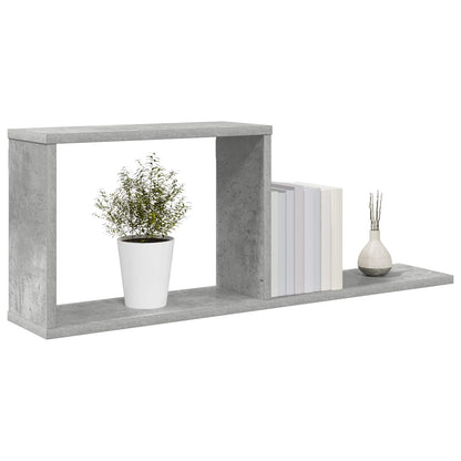 Floating Shelves Concrete Grey 80 x 15 x 30 cm Engineered Wood