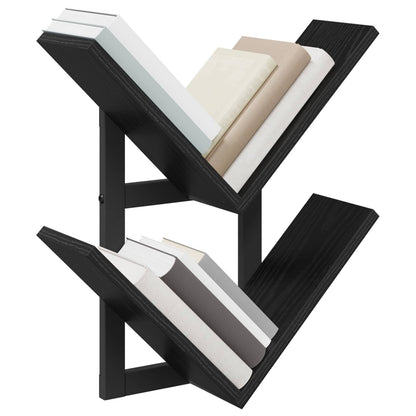 Wall Floating Shelf Black Oak 43 x 15 x 47 cm Engineered Wood