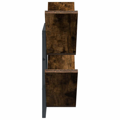 Wall Floating Shelf Smoked Oak 43 x 15 x 47 cm Engineered Wood