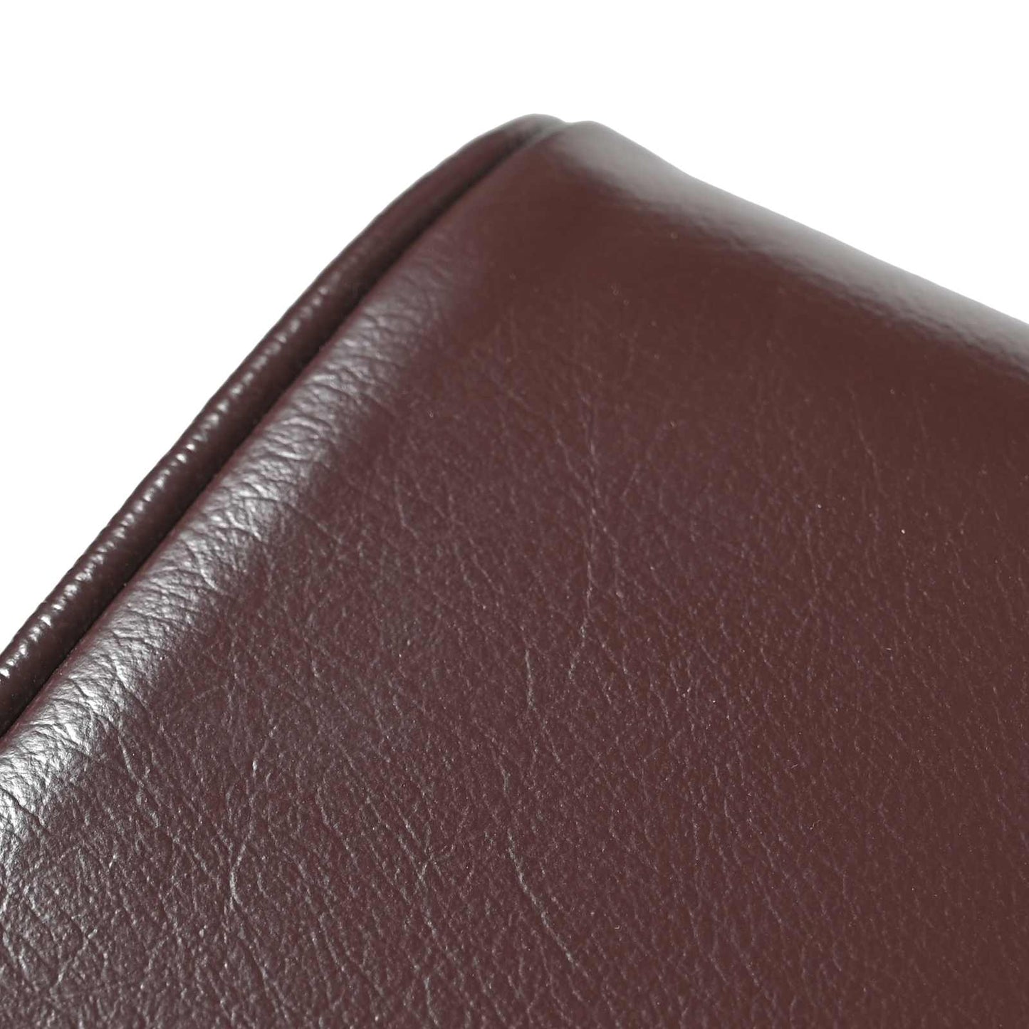 Bench 40 x 30 x 45 cm Real Leather Dark Brown