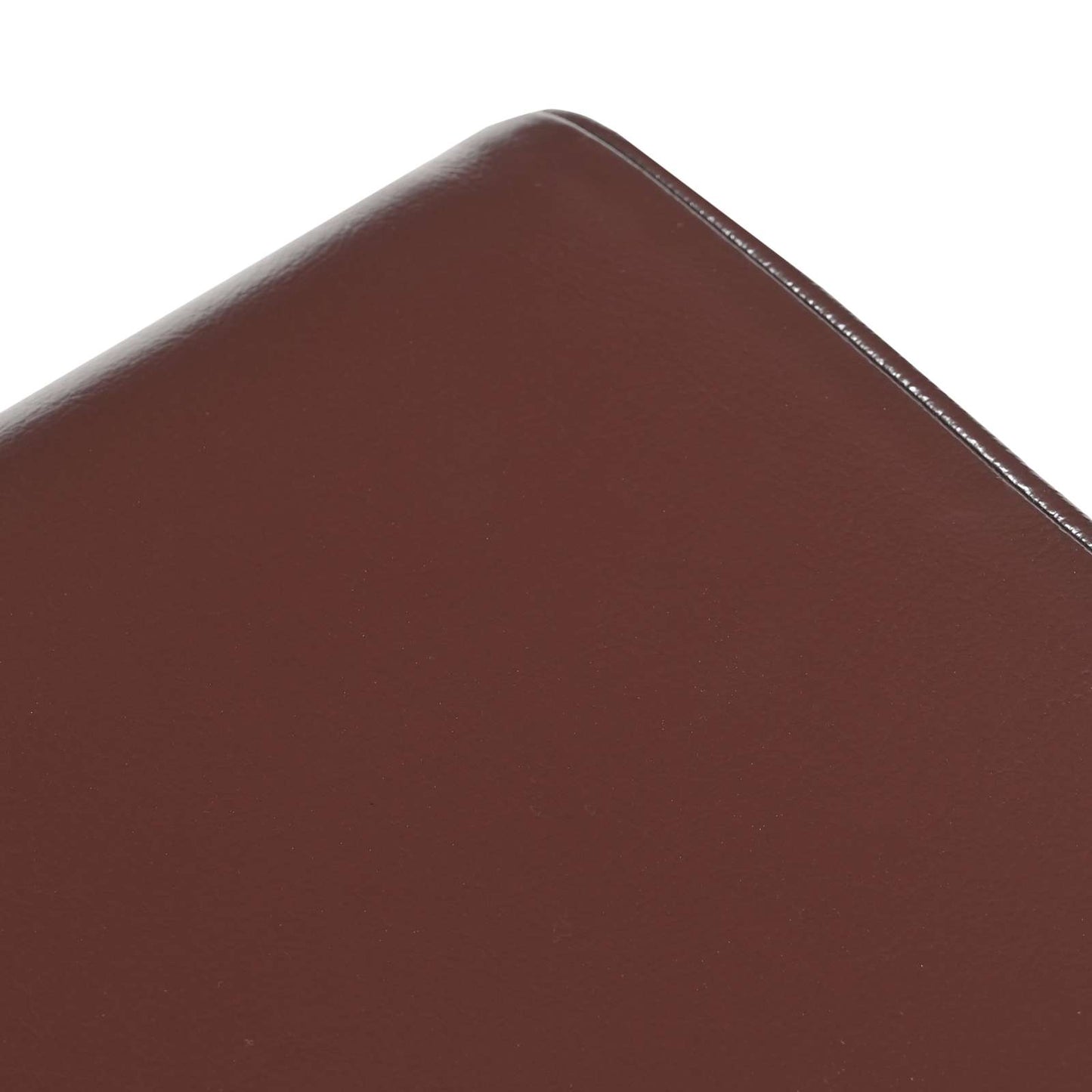 Bench 60 x 30 x 45 cm Real Leather Dark Brown
