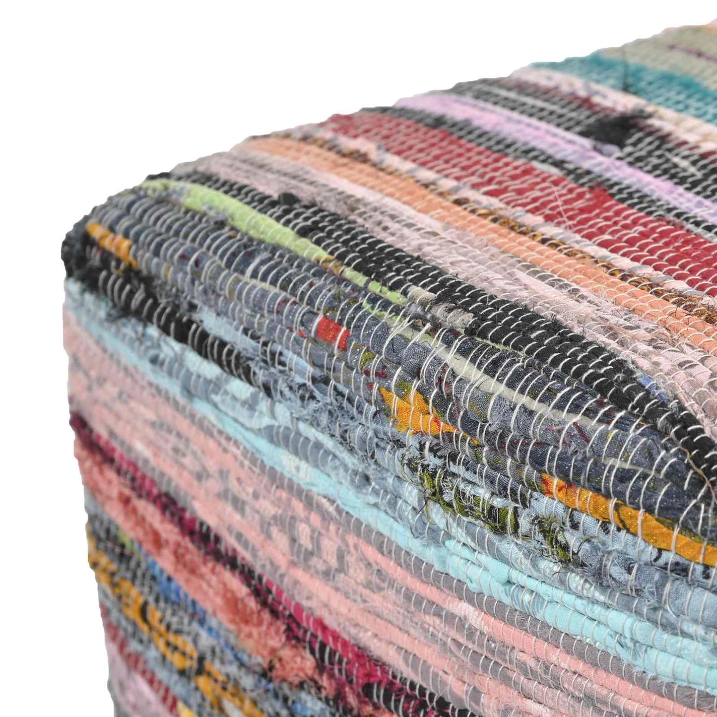 Bench 60 x 30 x 45 cm Real Leather Multicolour