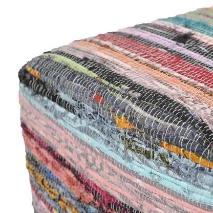 Bench 60 x 30 x 45 cm Real Leather Multicolour