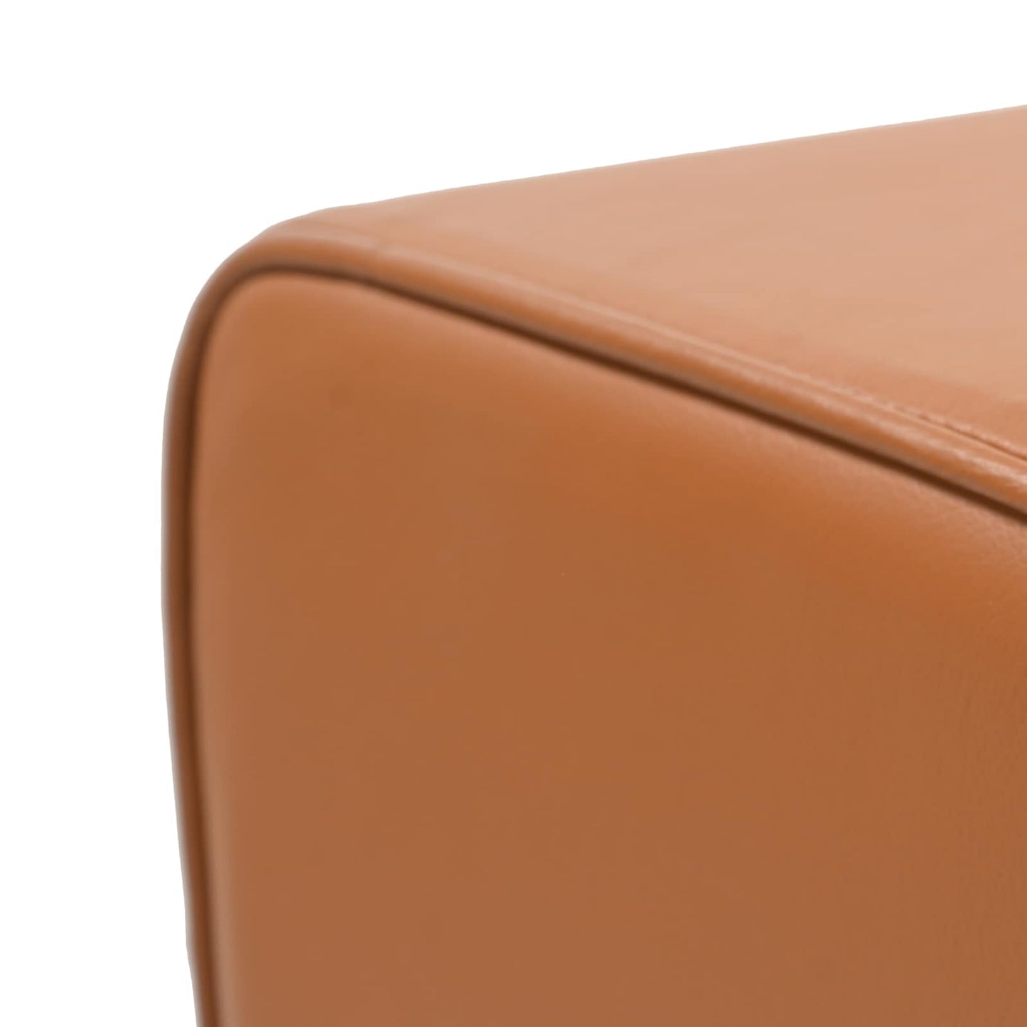 Bench Brown 110 x 30 x 45 cm Real Leather