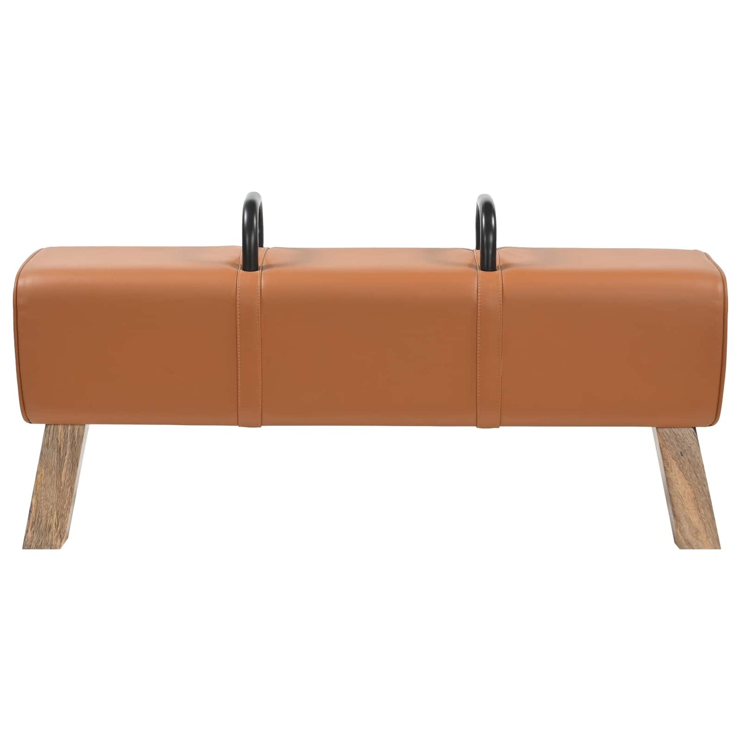 Bench Brown 110 x 30 x 45 cm Real Leather