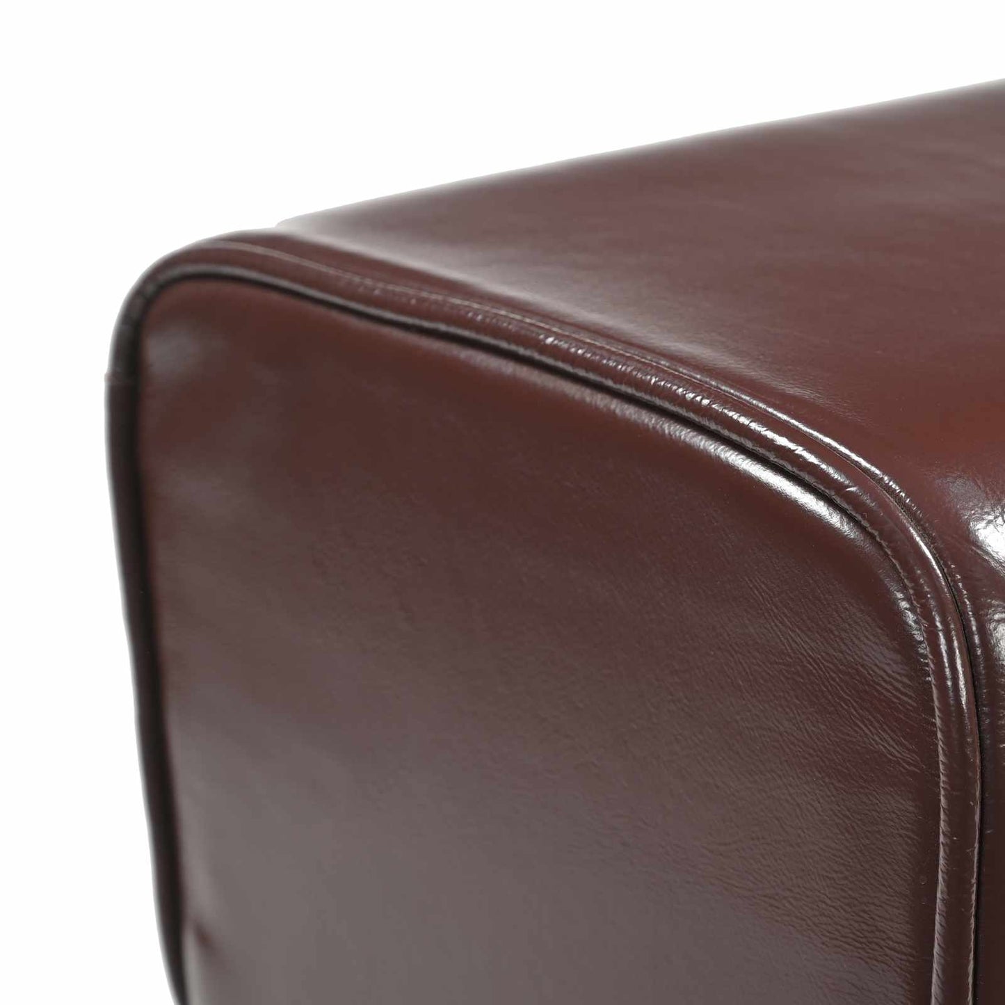 Bench Dark Brown 110 x 30 x 45 cm Real Leather