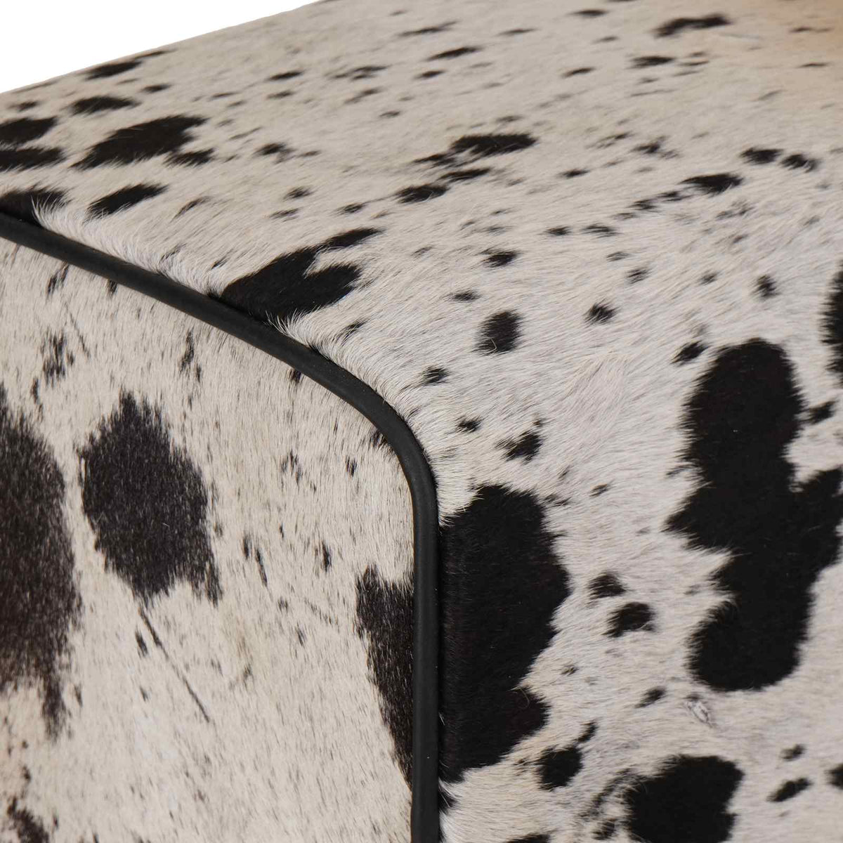Bar Stool 2 pcs Black and White 44 x 33 x 74 cm Real Leather