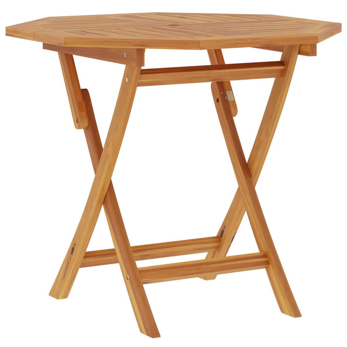 Folding Garden Table Natural 90 x 90 x 75 cm Solid Teak Wood