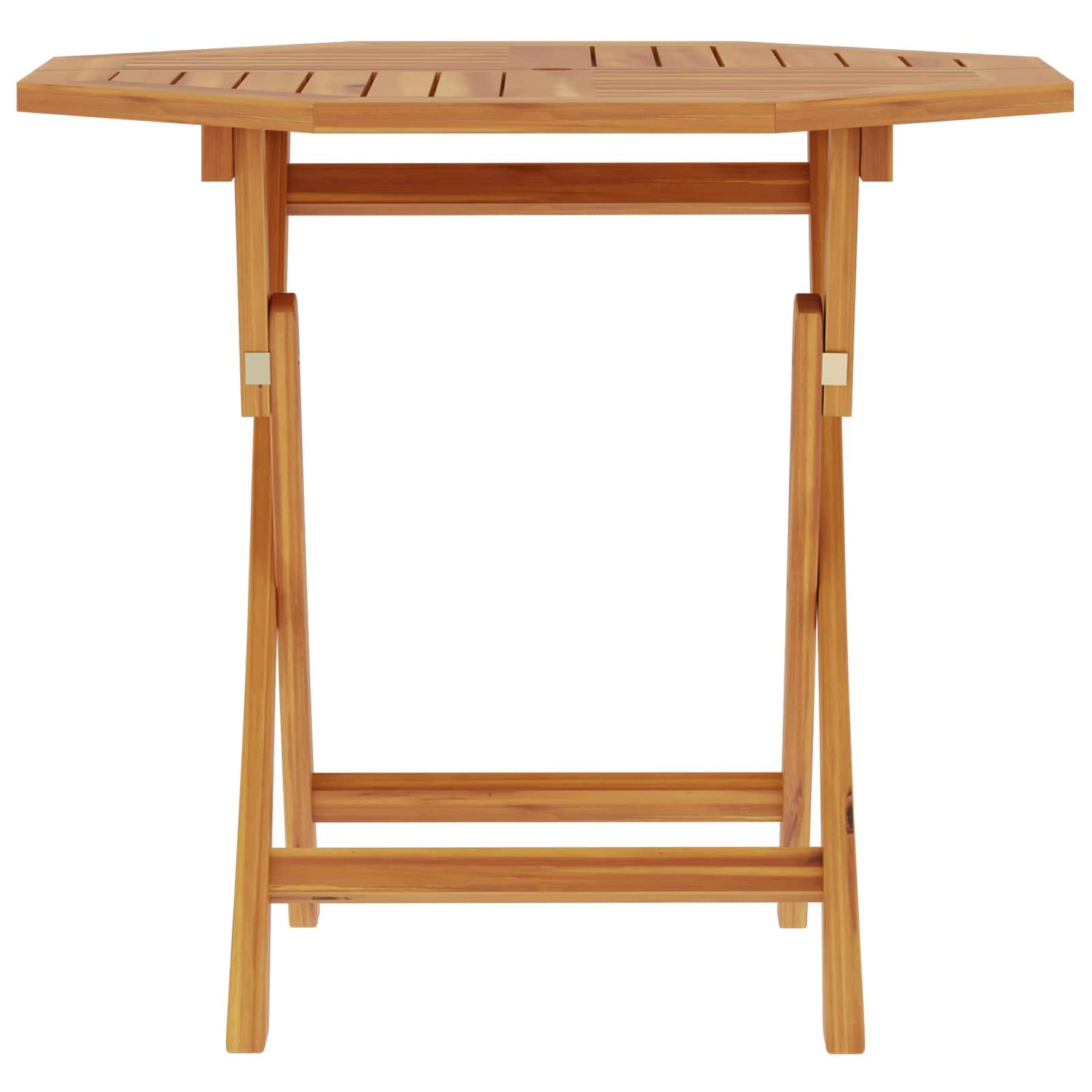 Folding Garden Table Natural 90 x 90 x 75 cm Solid Teak Wood