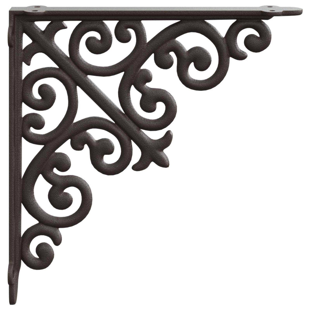 Wall Shelf Brackets 12 pcs Antique Brown 9.5 x 9.5 x 3 cm Steel
