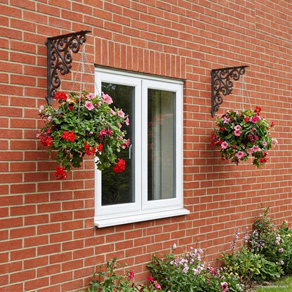 Wall Shelf Brackets 12 pcs Black 14 x 14 x 3.5 cm Steel