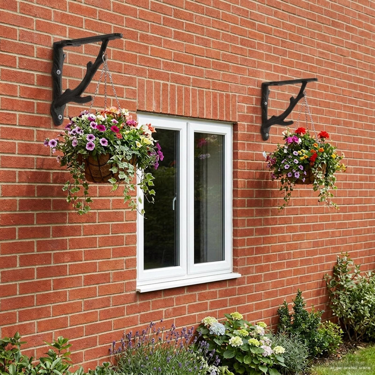 Wall Shelf Brackets 2 pcs Black 10 x 10 x 3 cm Steel