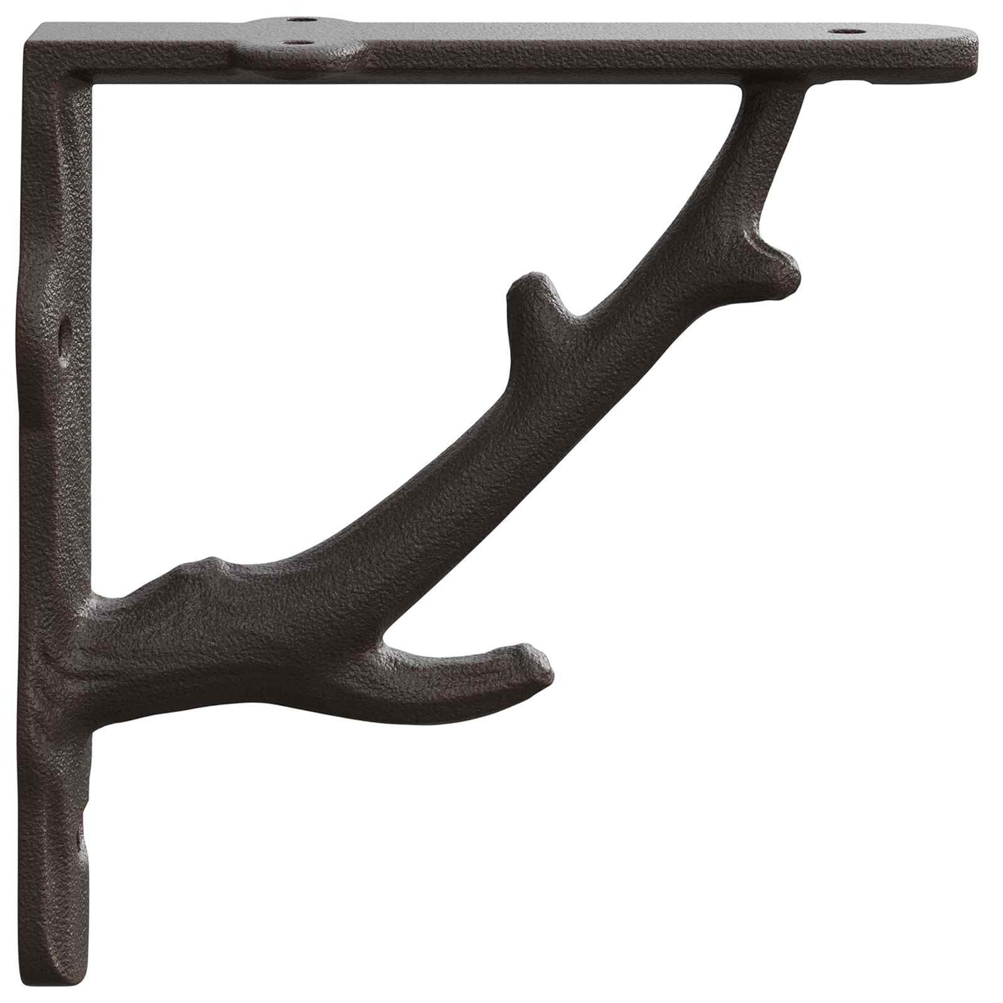 Wall Shelf Brackets 12 pcs Antique Brown 10 x 10 x 3 cm Steel