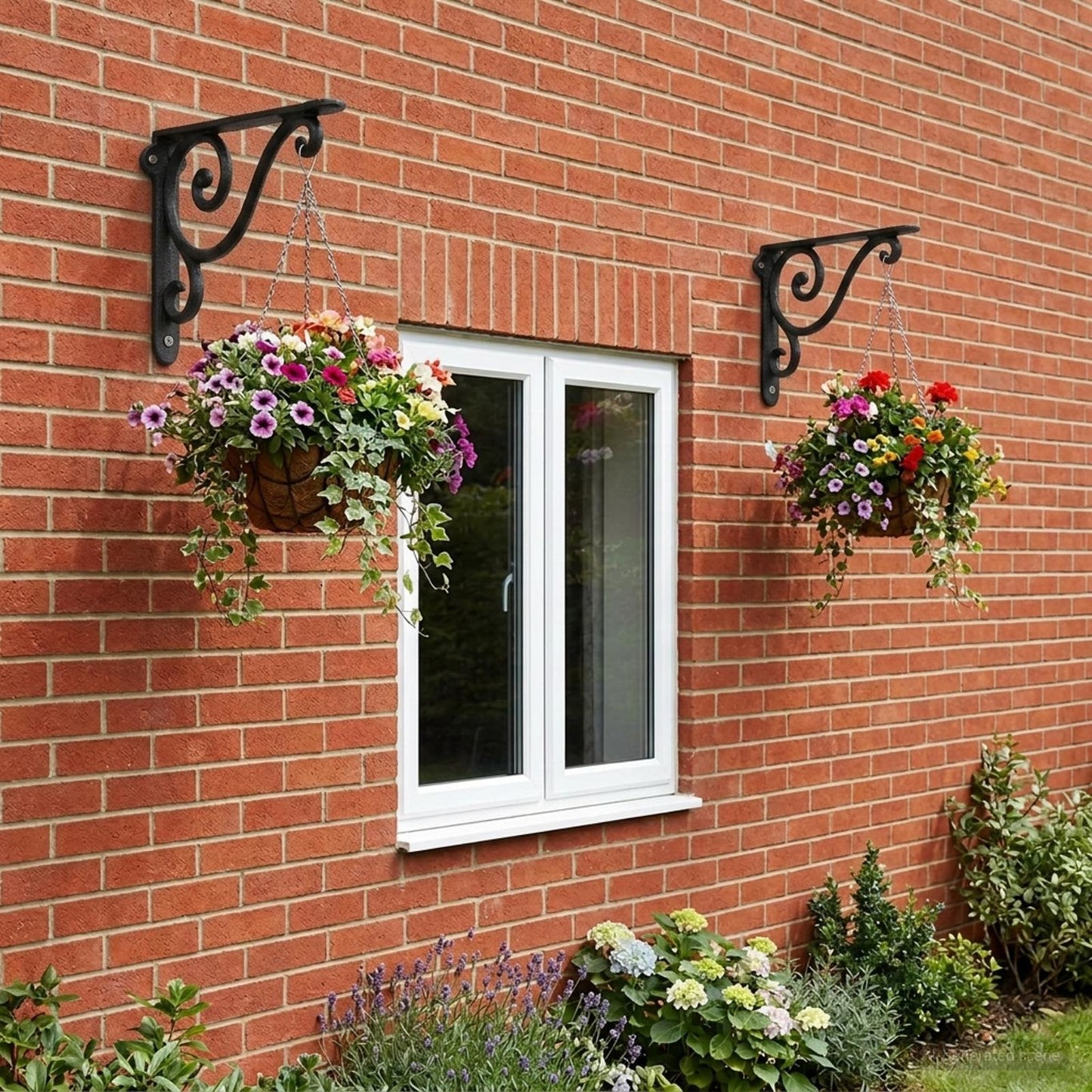 Wall Shelf Brackets 2 pcs Black 12 x 14 x 3 cm Steel