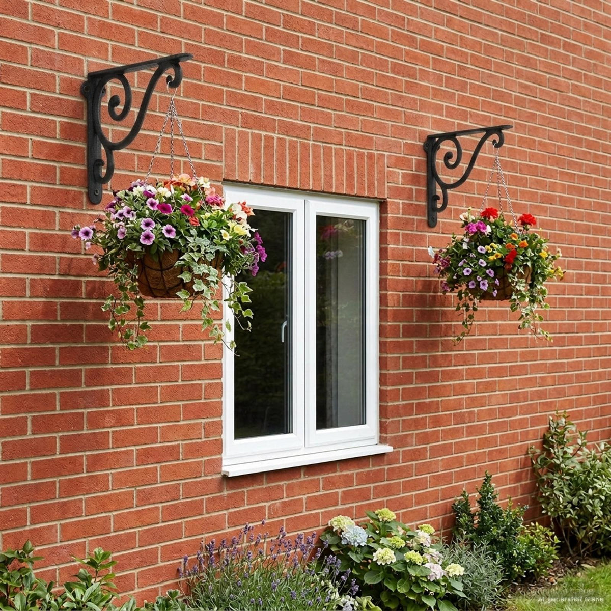 Wall Shelf Brackets 2 pcs Black 12.5 x 17 x 3 cm Steel