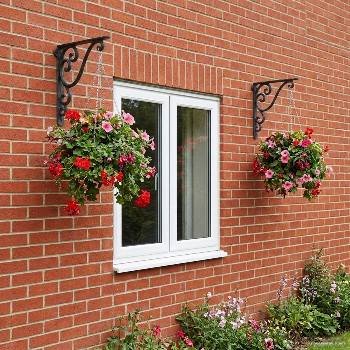 Wall Shelf Brackets 2 pcs Black 23.5 x 28 x 3.5 cm Steel