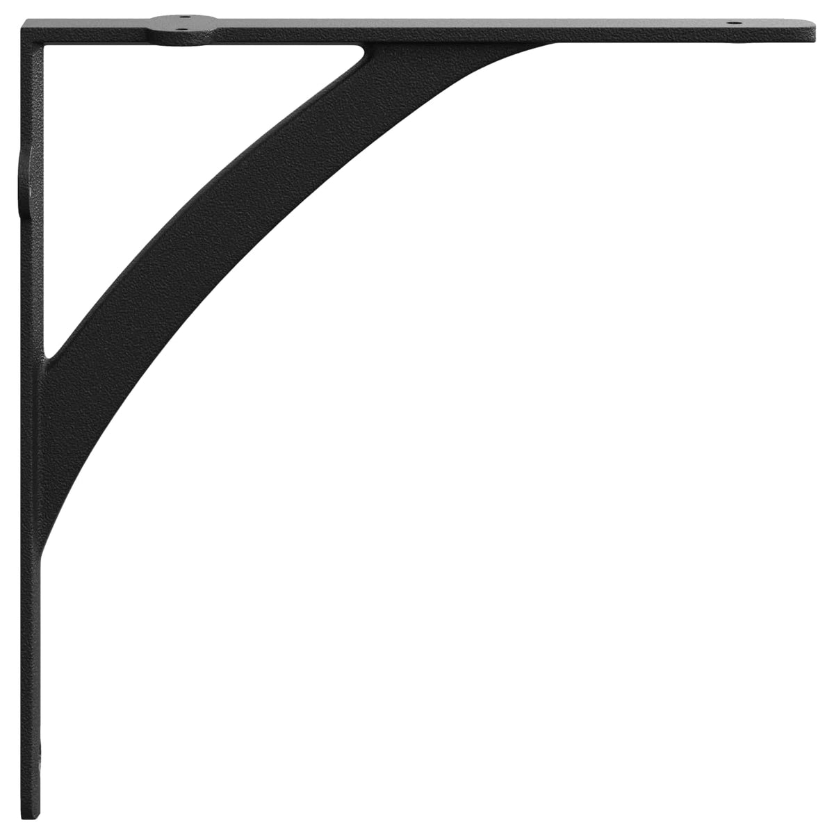 Wall Shelf Brackets 12 pcs Black 10 x 10 x 3 cm Steel