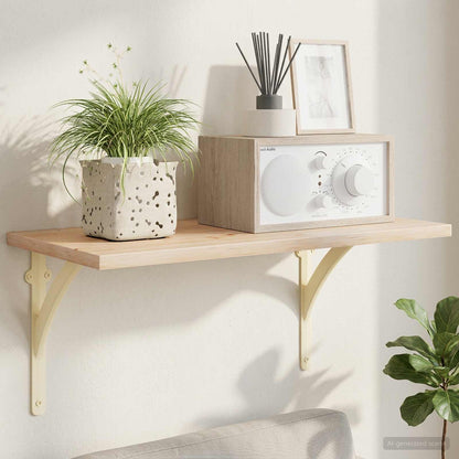 Wall Shelf Brackets 2 pcs Antique White 14.5 x 14.5 x 3.5 cm