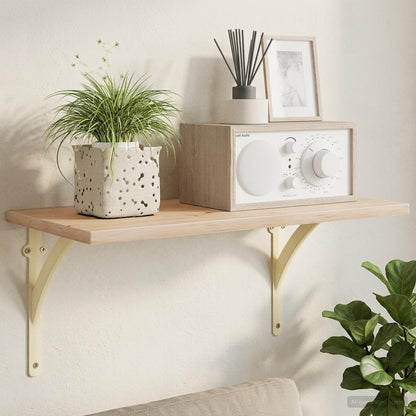 Wall Shelf Brackets 12 pcs Antique White 14.5 x 14.5 x 3.5 cm
