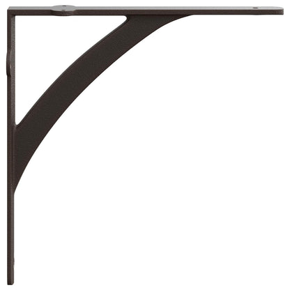 Wall Shelf Brackets 12 pcs Antique Brown 14.5 x 14.5 x 3.5 cm