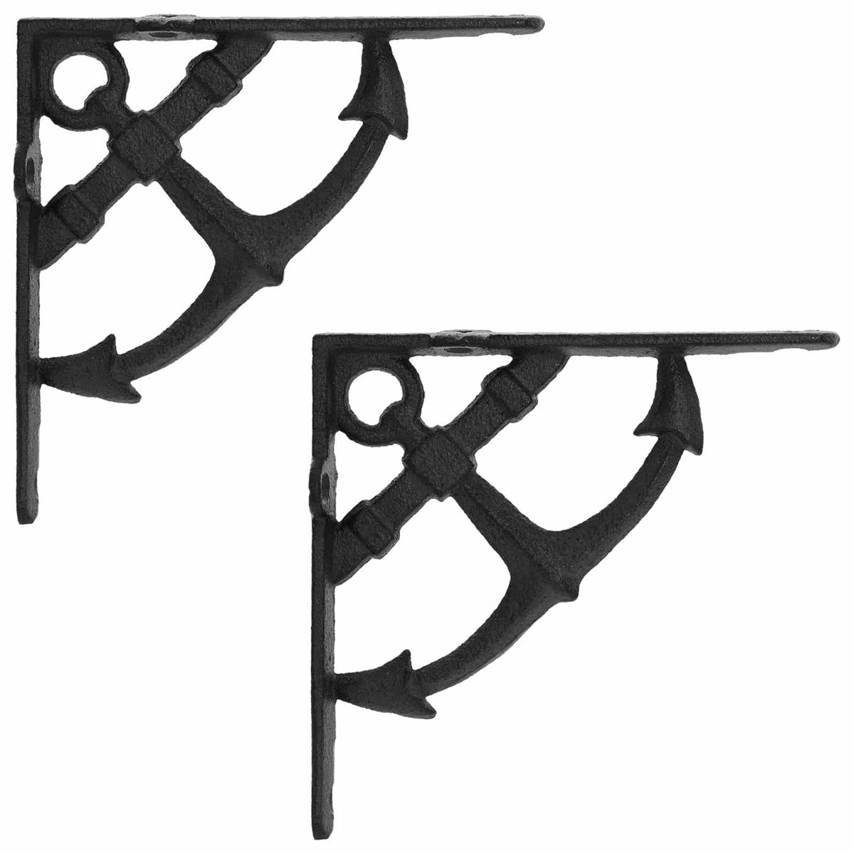 Wall Shelf Brackets 2 pcs Black 14.5 x 14.5 x 3.5 cm Steel
