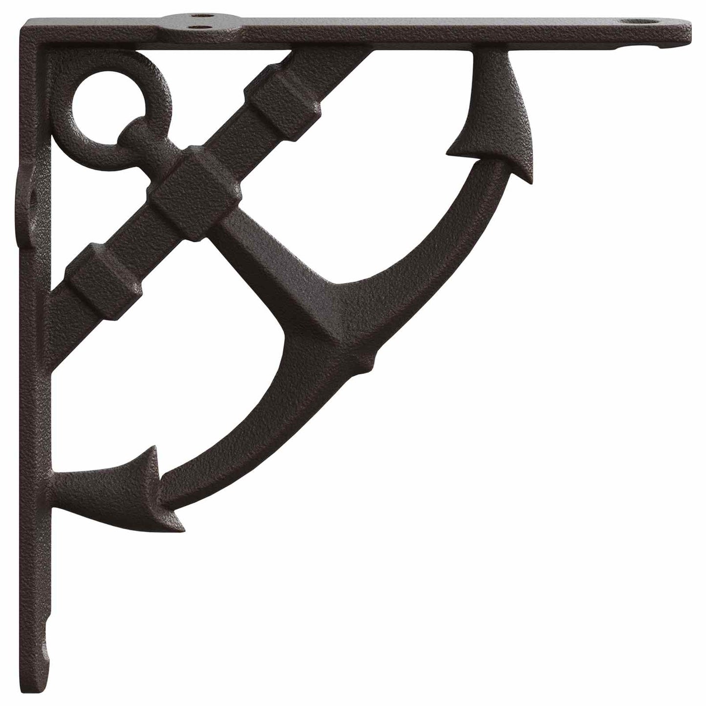 Wall Shelf Brackets 12 pcs Antique Brown 14.5 x 14.5 x 3.5 cm