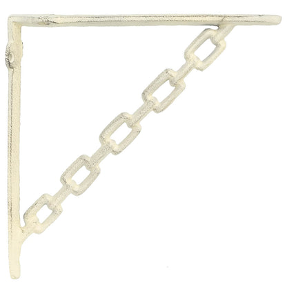 Wall Shelf Brackets 12 pcs Antique White 10.5 x 10.5 x 3 cm