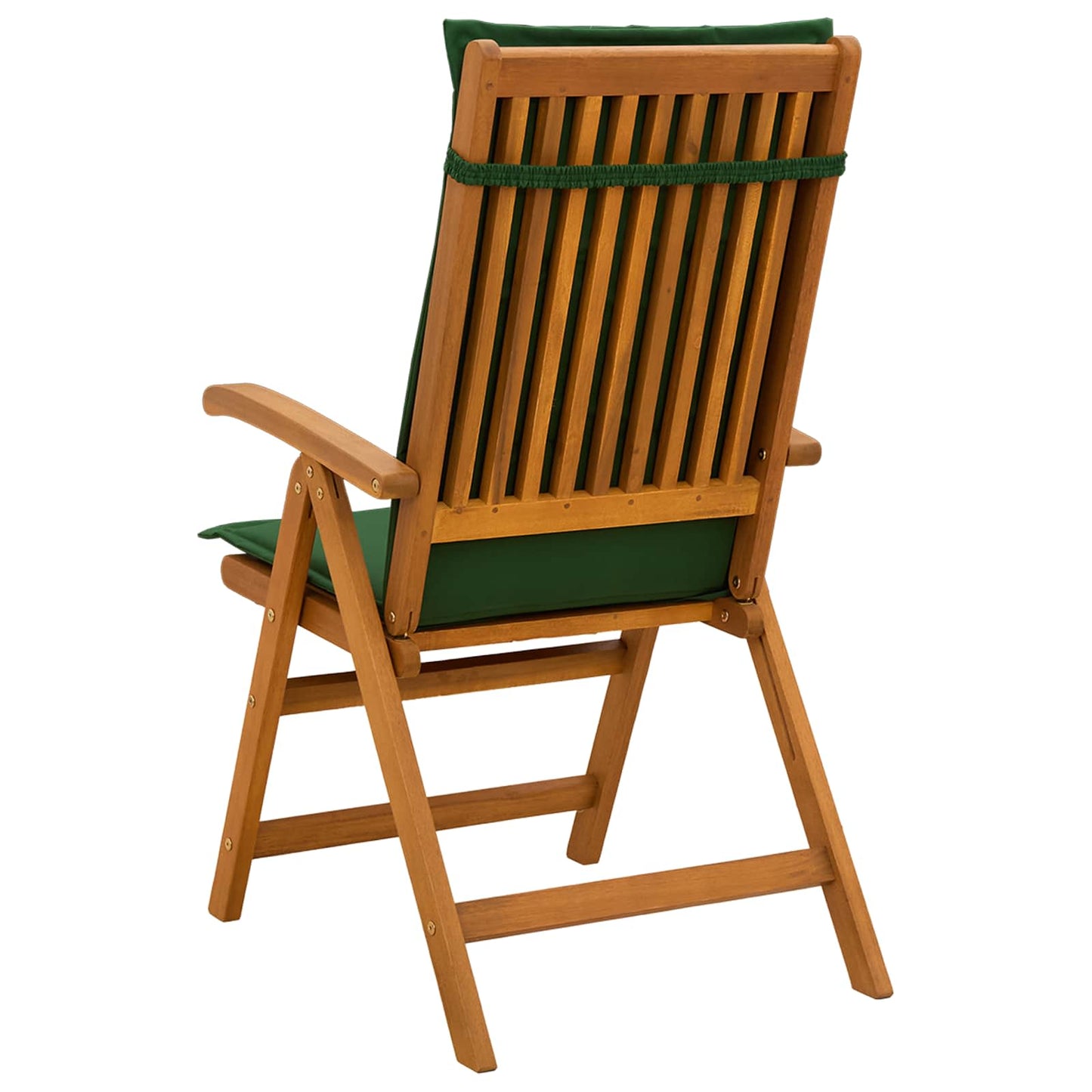 Reclining Garden Chairs 2 pcs Natural Solid Acacia Wood
