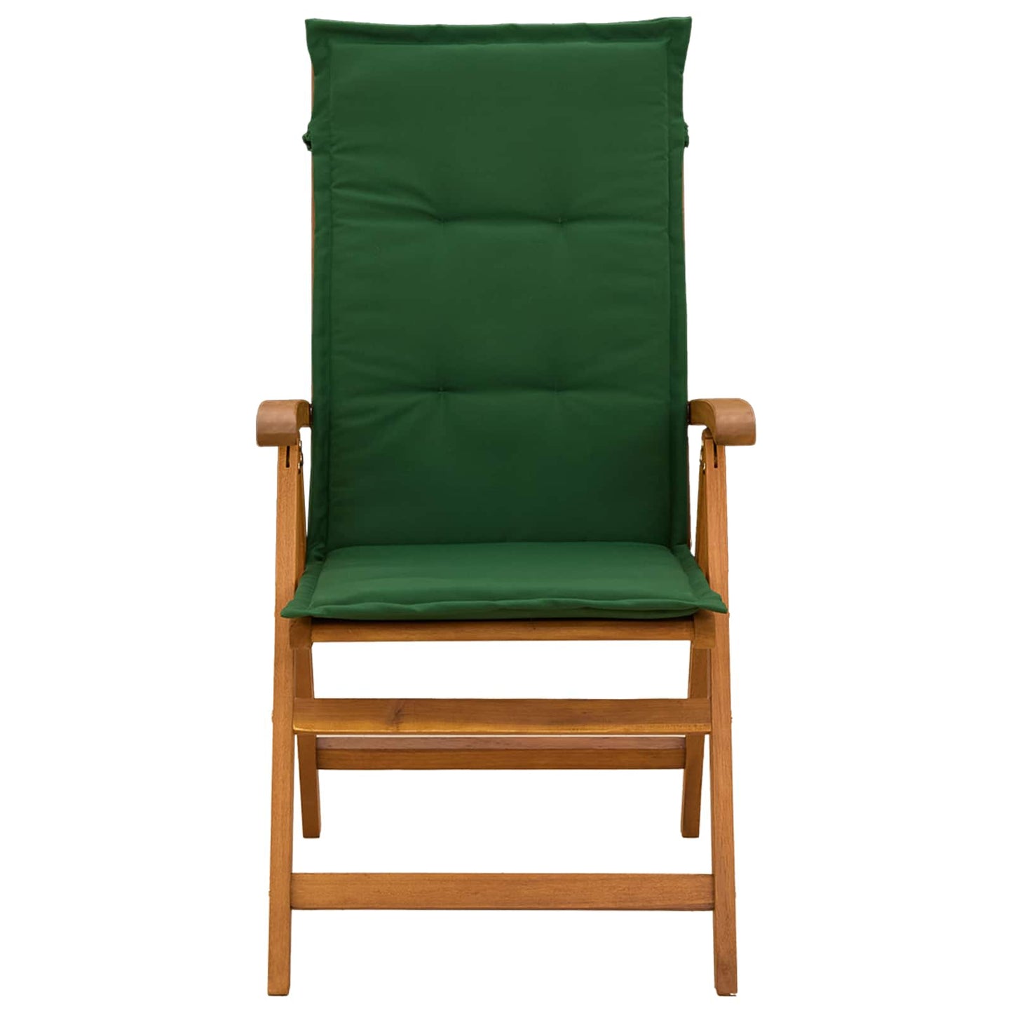 Reclining Garden Chairs 3 pcs Natural Solid Acacia Wood