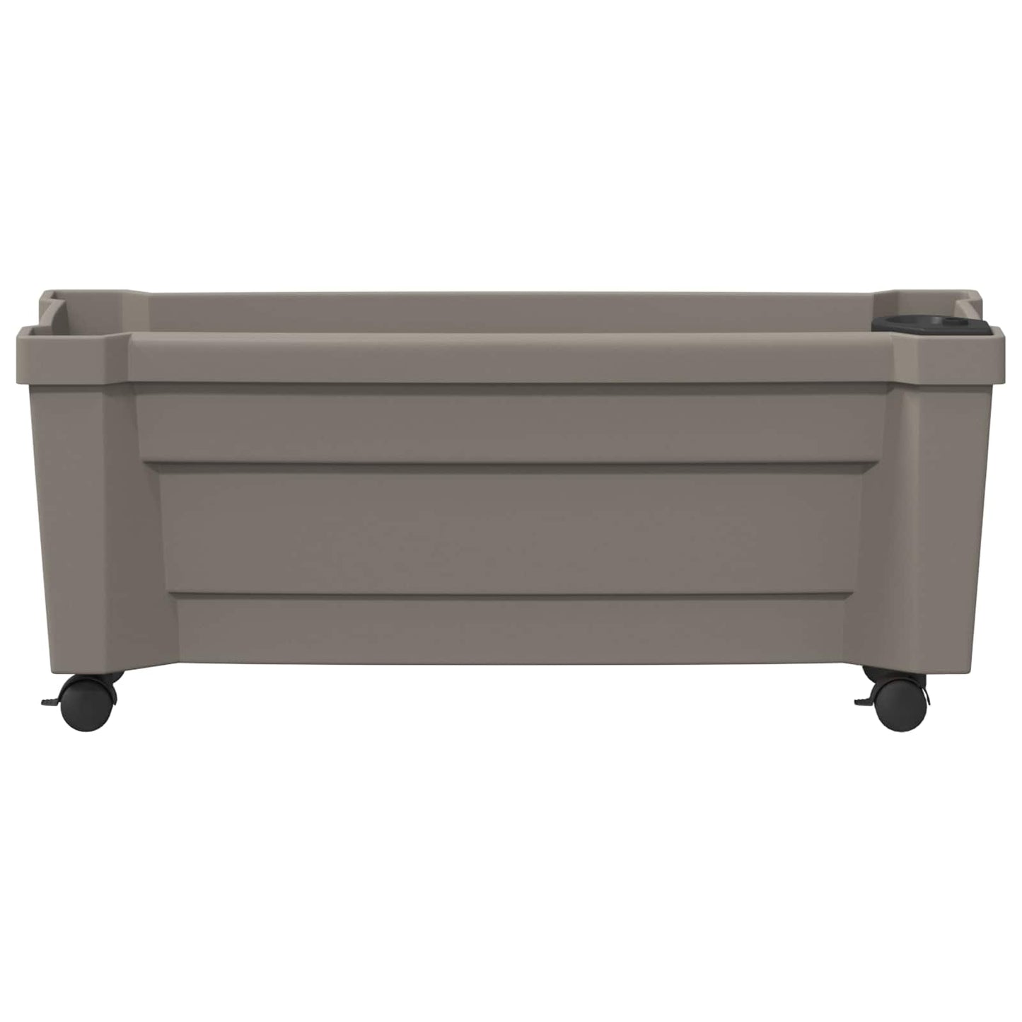 Calypso Planter with Wheels Grey 79 x 35 x 33 cm PP