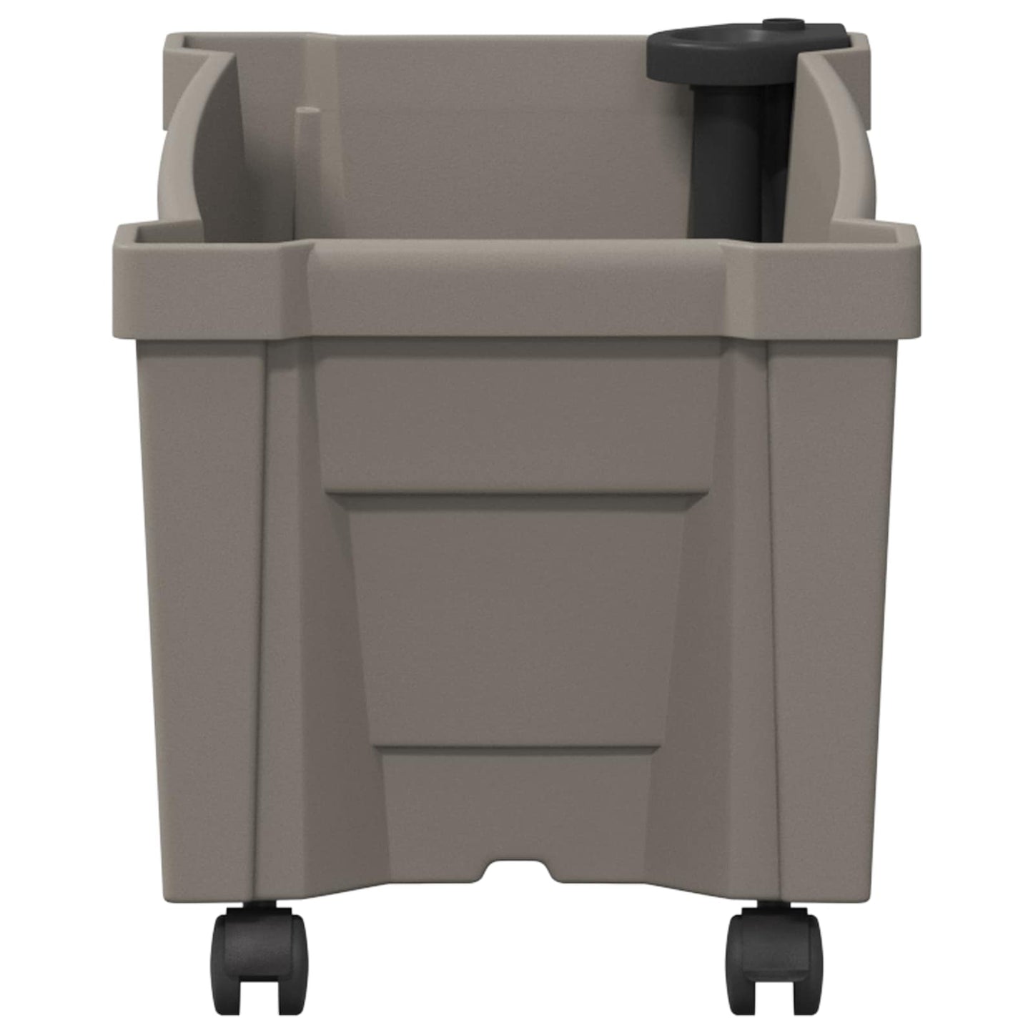 Calypso Planter with Wheels Grey 79 x 35 x 33 cm PP