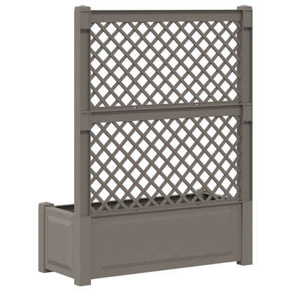 Big Planter with Trellis Grey 99.5 x 43 x 133.5 cm PP