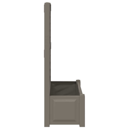 Big Planter with Trellis 2 pcs Grey 143 x 143 x 133.5 cm PP