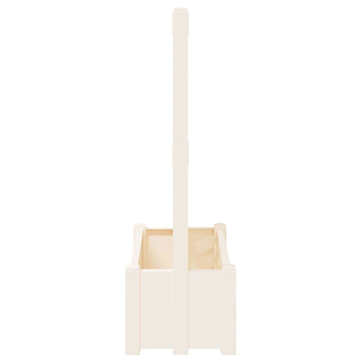 Big Planter with Trellis White 99.5 x 43 x 133.5 PP