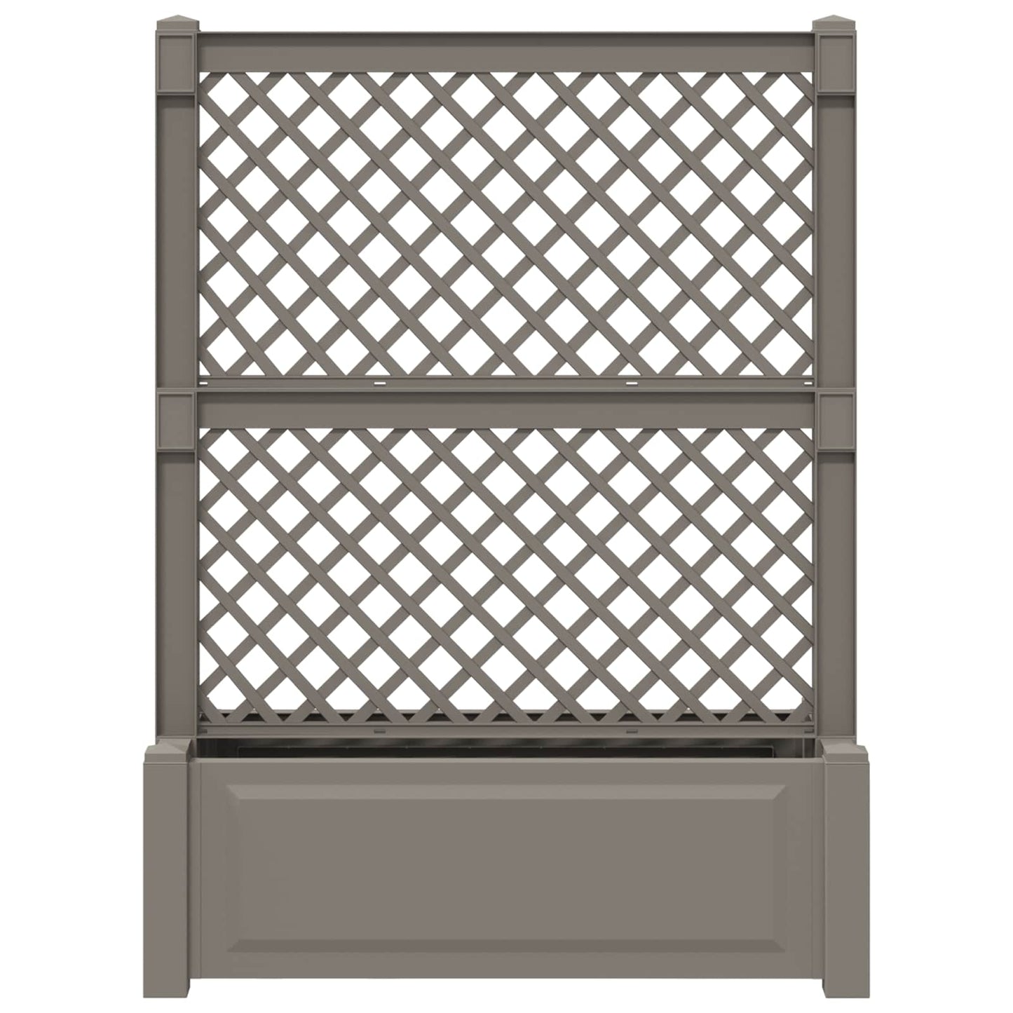 Big Planter with Trellis Grey 99.5 x 43 x 133.5 PP