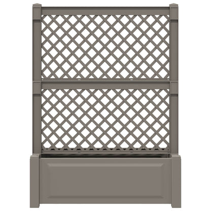 Big Planter with Trellis Grey 99.5 x 43 x 133.5 PP