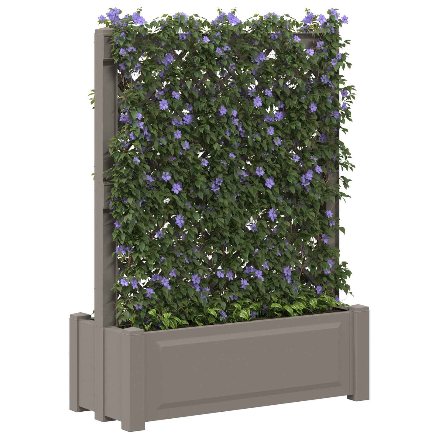 Big Planter with Trellis Grey 99.5 x 43 x 133.5 PP