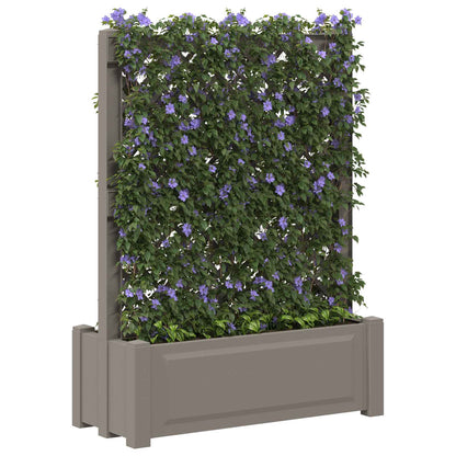 Big Planter with Trellis Grey 99.5 x 43 x 133.5 PP