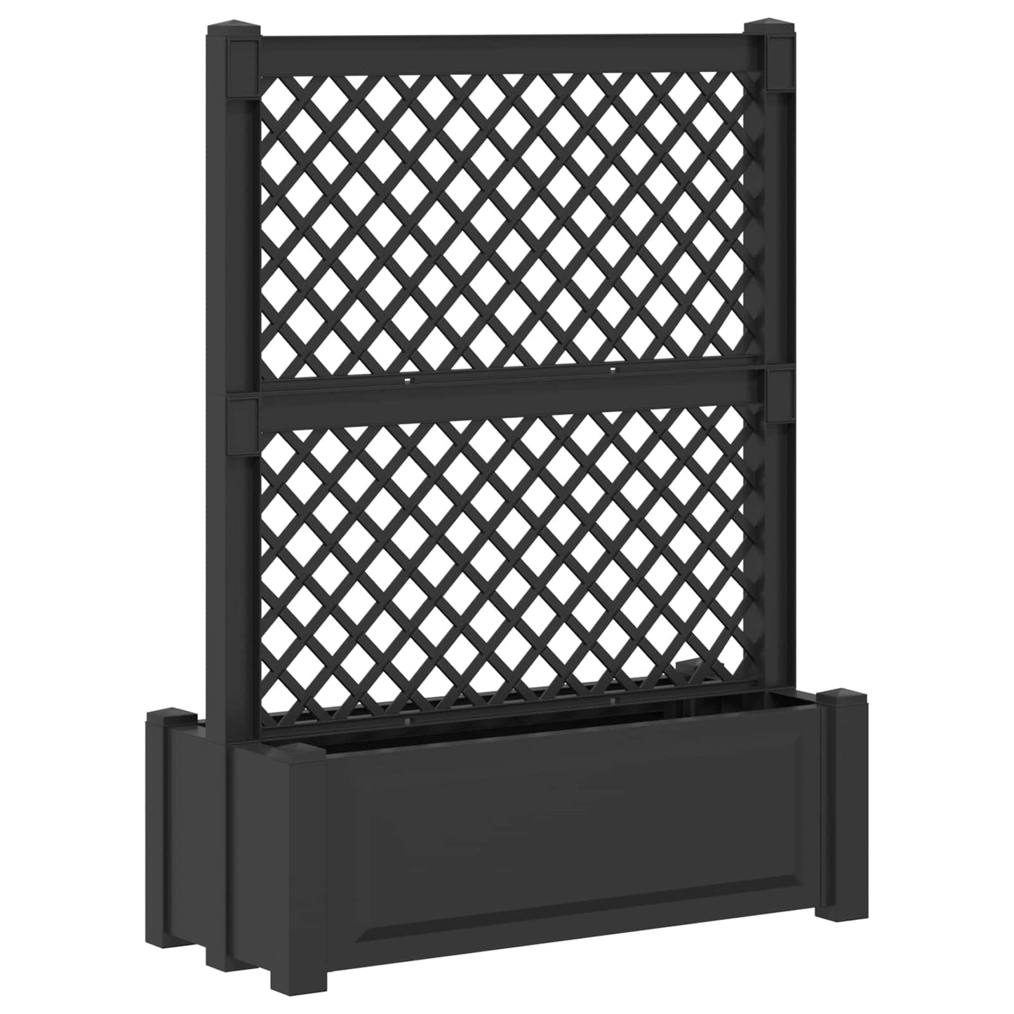 Big Planter with Trellis Anthracite 99.5 x 43 x 133.5 PP