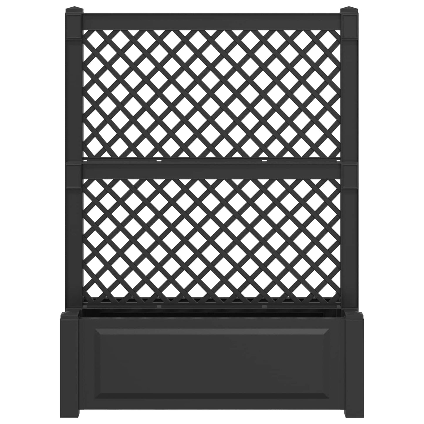Big Planter with Trellis Anthracite 99.5 x 43 x 133.5 PP