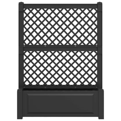 Big Planter with Trellis Anthracite 99.5 x 43 x 133.5 PP