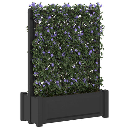 Big Planter with Trellis Anthracite 99.5 x 43 x 133.5 PP