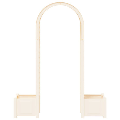 Rose Arch with Planter White 168.5 x 43 x 207 cm PP